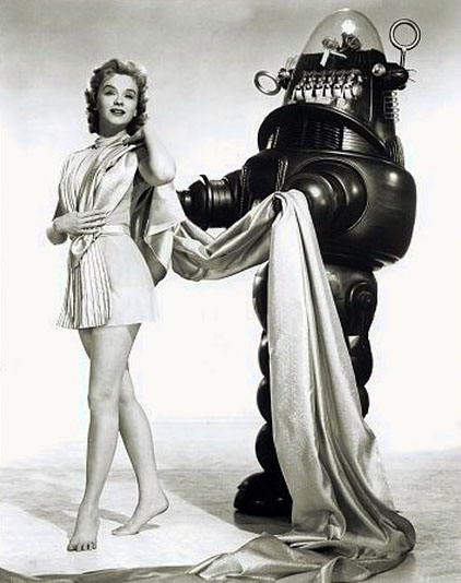 Anne Francis et Bobby le Robot
